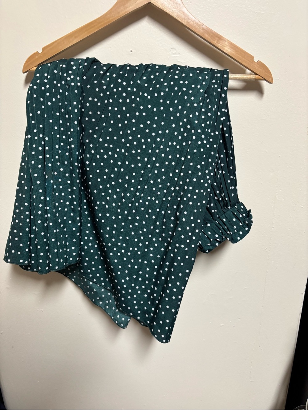 Polka Dot Dark Green Women's Skirt